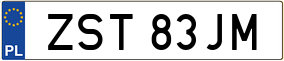 Trailer License Plate